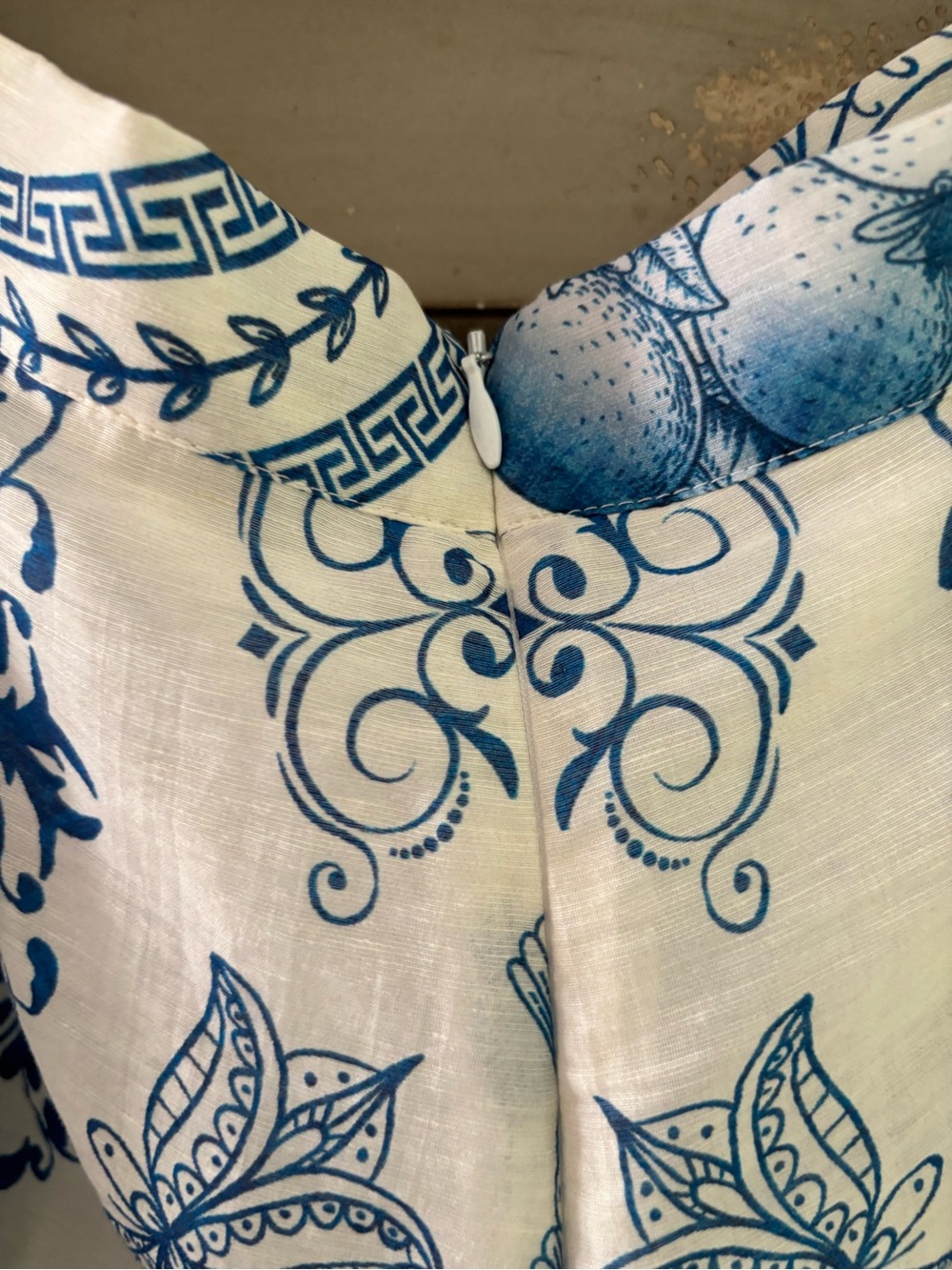 Lavender Brown White and Blue Printed Women's Shorts - Picture 13 of 14
